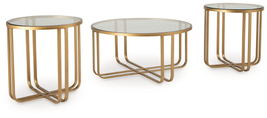Milloton - Occasional Table Set (Set of 3) - Gold