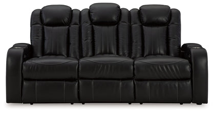 Caveman Den - Power Reclining Sofa With Adj Headrest - Midnight