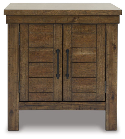 Moriville - Rectangular End Table - Grayish Brown