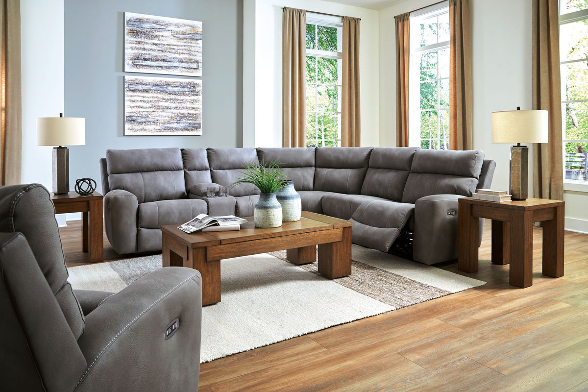 Next-Gen Durapella 7-piece power reclining sectional set by Ashley Furniture