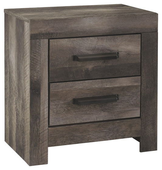 Wynnlow - Two Drawer Night Stand - Gray