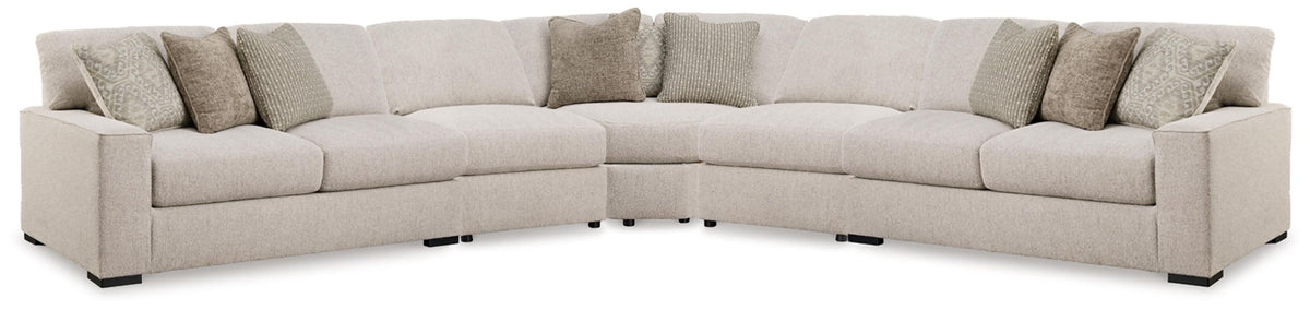 Ballyton 5-piece sectional in sand by Ashley Furniture