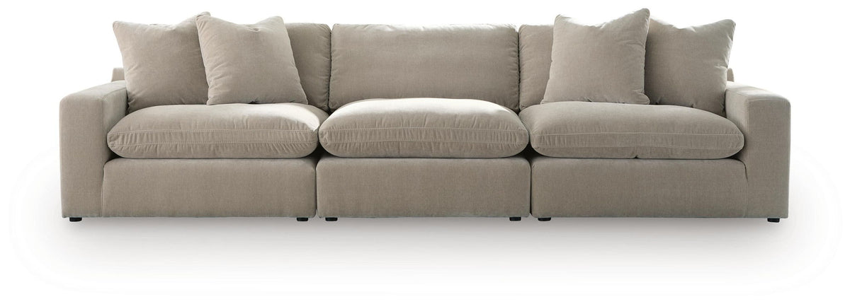 Maxton Heights 3-piece sectional sofa in pebble by Ashley Furniture