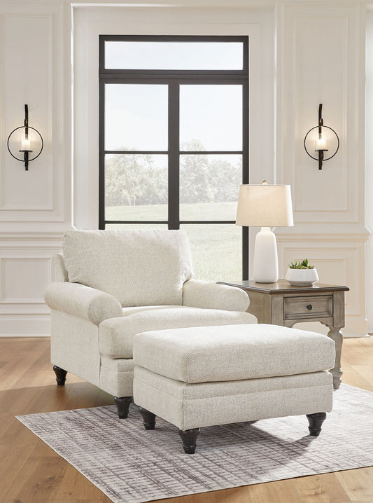 Valerani - 2 Pc. - Chair, Ottoman - Sandstone