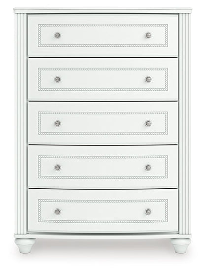 Kozlani - Five Drawer Chest - White