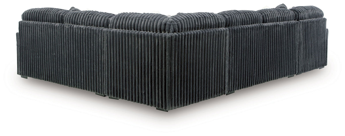Midnight-Madness 4-Piece Sectional with Chaise
