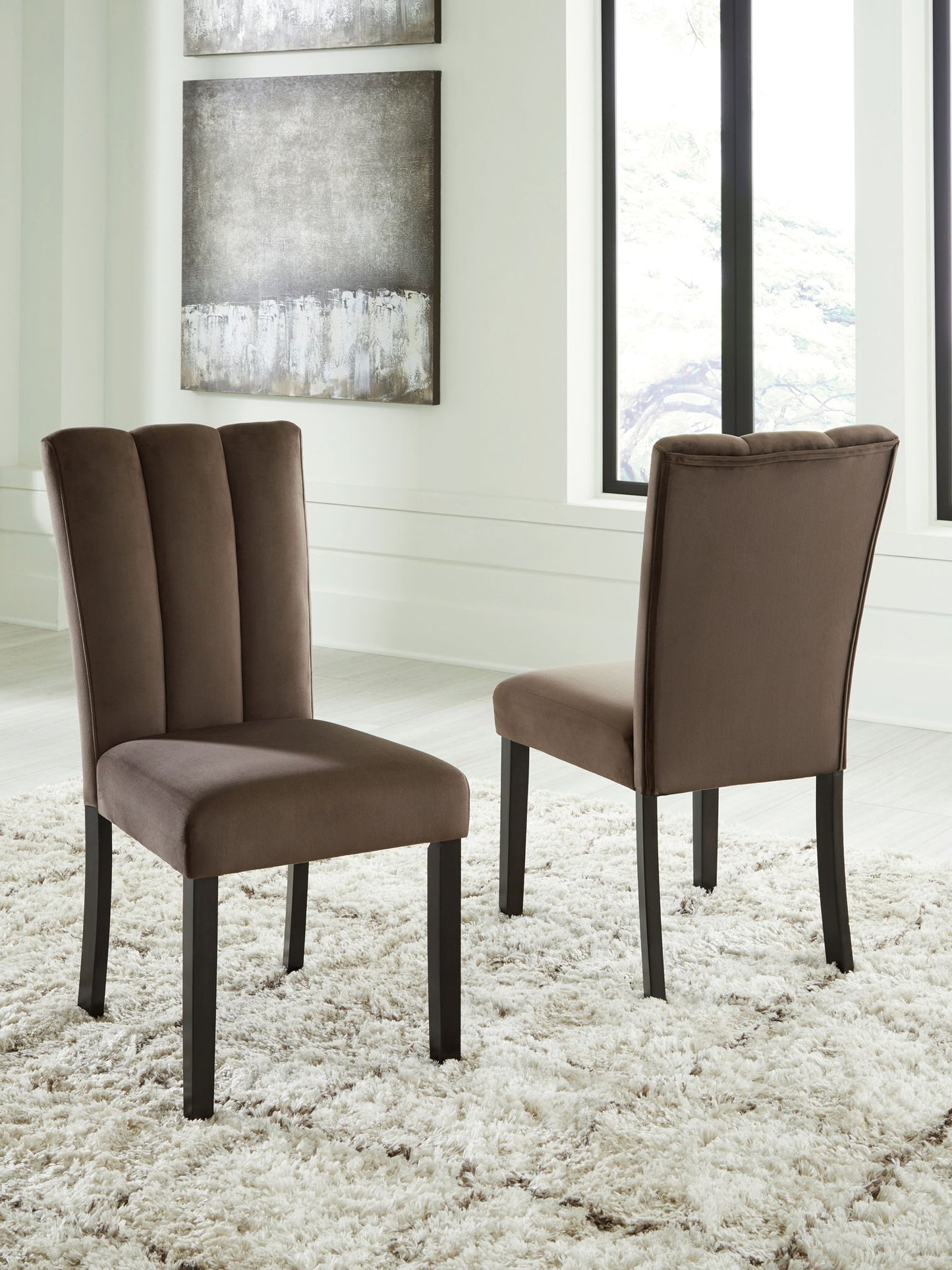 Jeshina - Dining Upholstered Side Chair (Set of 2) - Mocha