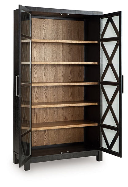 Christop - Accent Cabinet - Black / Brown