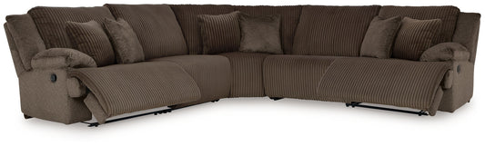 Top Tier 5-piece reclining sectional by Ashley Furniture