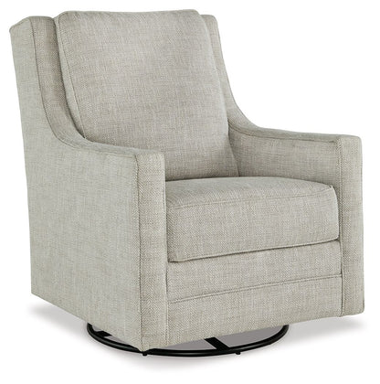 Kambria - Swivel Glider Accent Chair - Fog