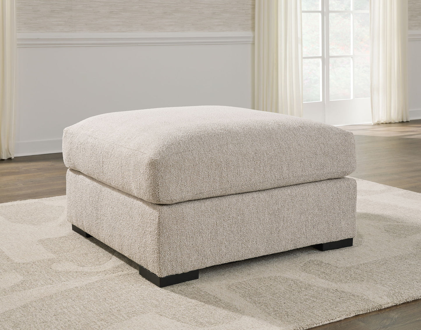 Ballyton - Oversized Accent Ottoman - Sand