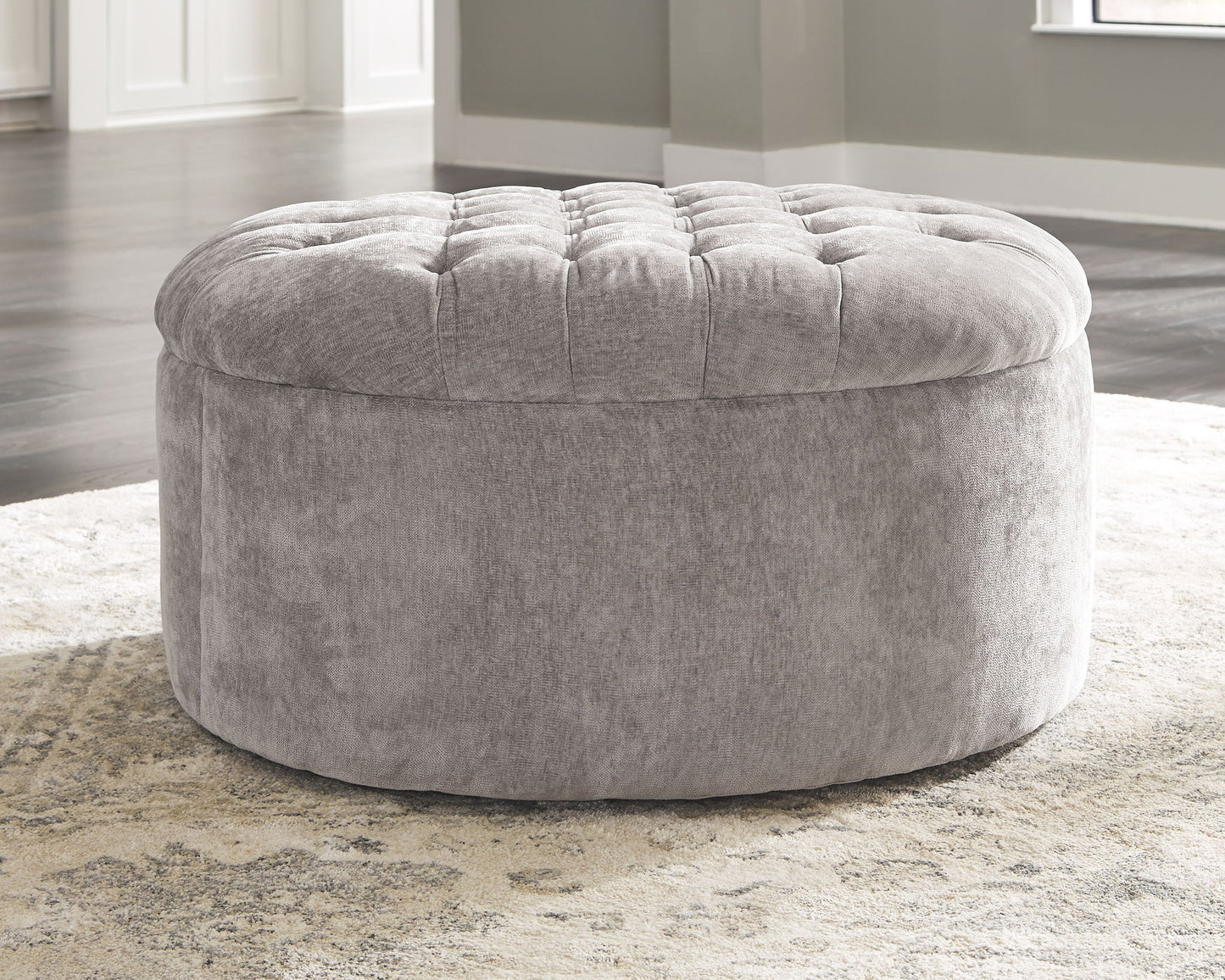 Carnaby - Oversized Accent Ottoman - Linen