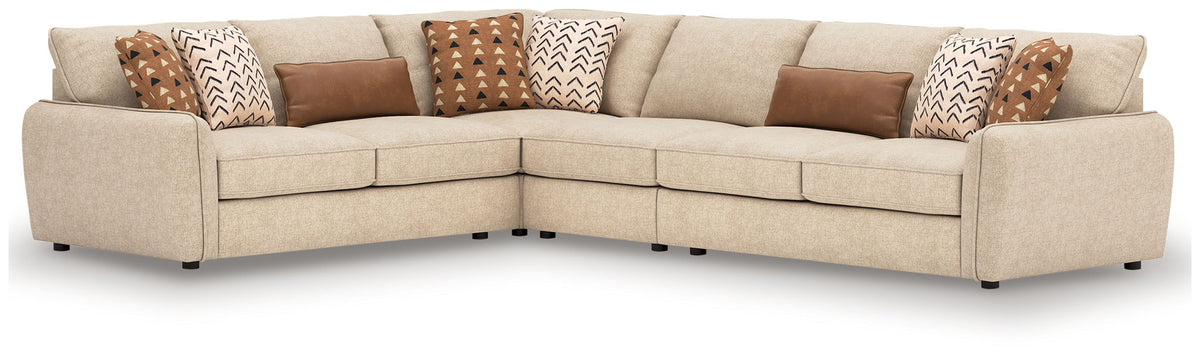 Seyler 4-piece sectional in sand by Ashley Furniture