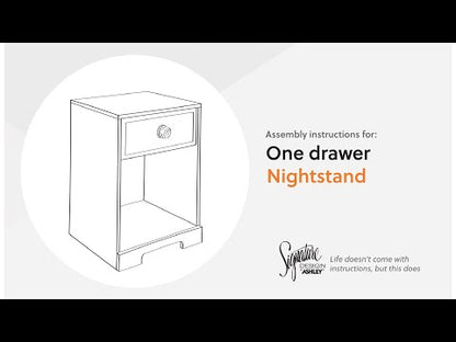 Paxberry - One Drawer Night Stand - Whitewash